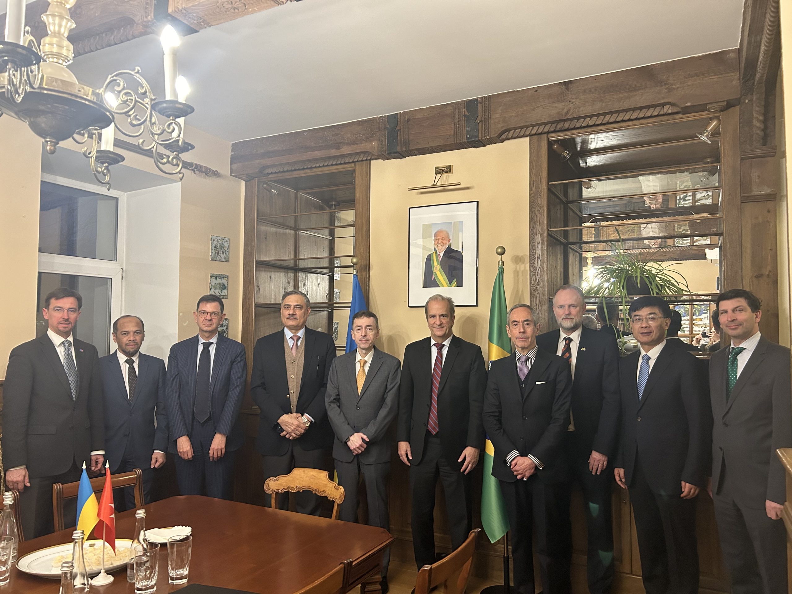 Meeting of Ambassador Gazzanti Pugliese di Cotrone with the Heads of diplomatic missions