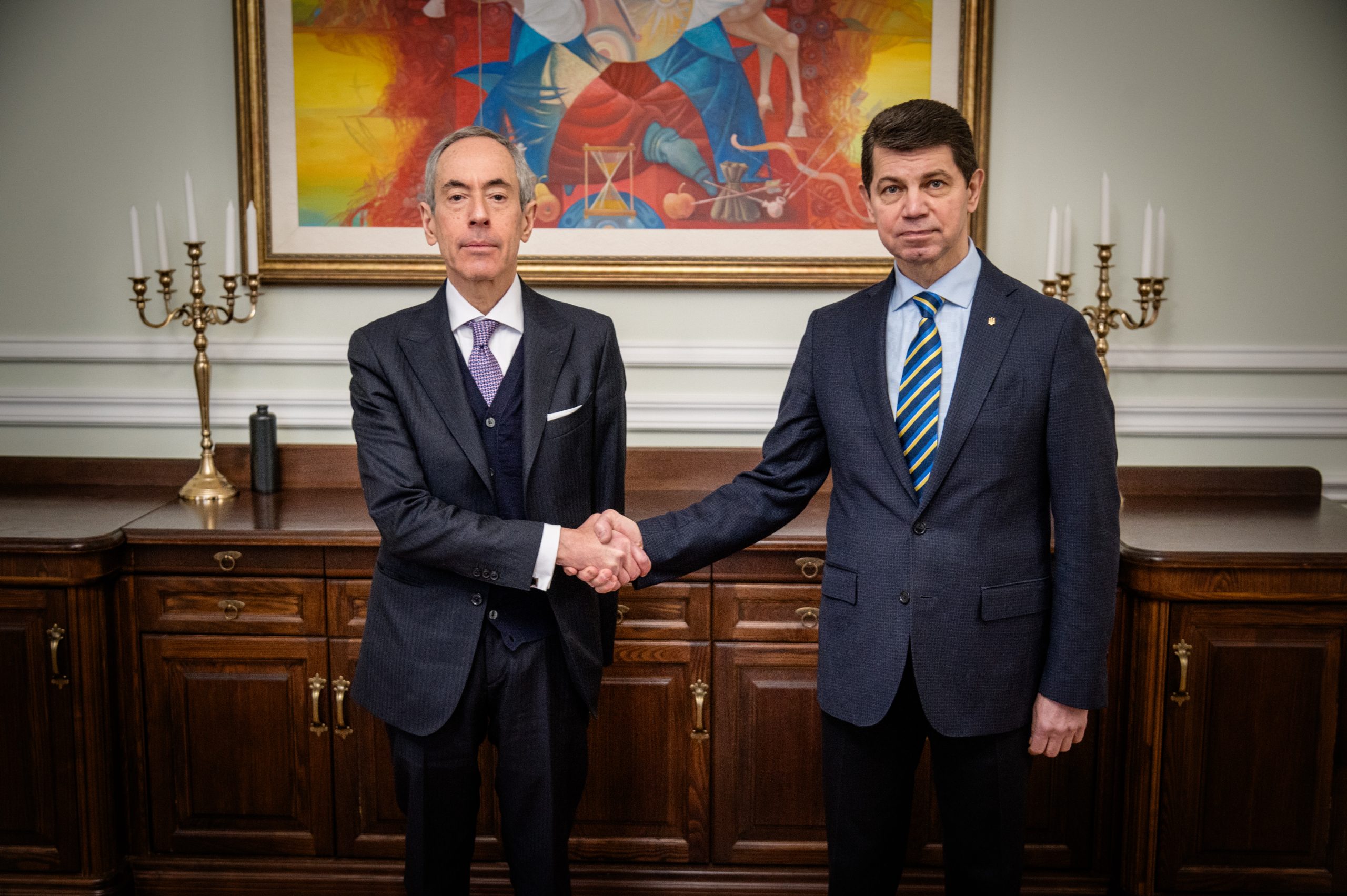 Meeting of the Ambassador Gazzanti Pugliese di Cotrone with Deputy Minister for Foreign Affairs of Ukraine Oleksandr Mischenko